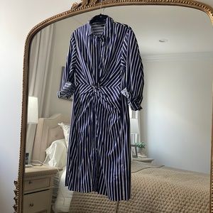 Zara Stipe Twist Front Dress